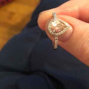 Silver plated CZ ring